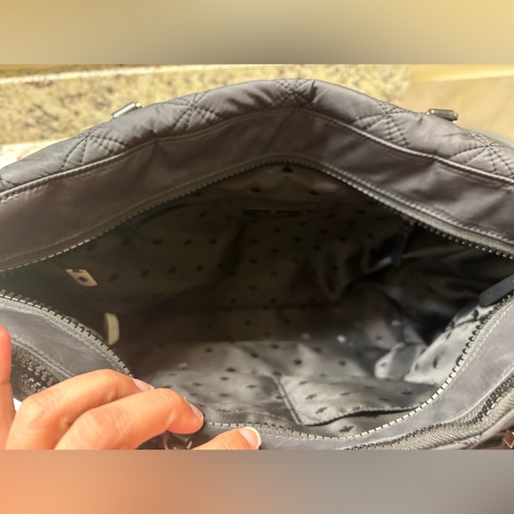 Black Kate Spade Nylon/Polyester Jae Quilted tote Zip closure - Picture 8 of 9